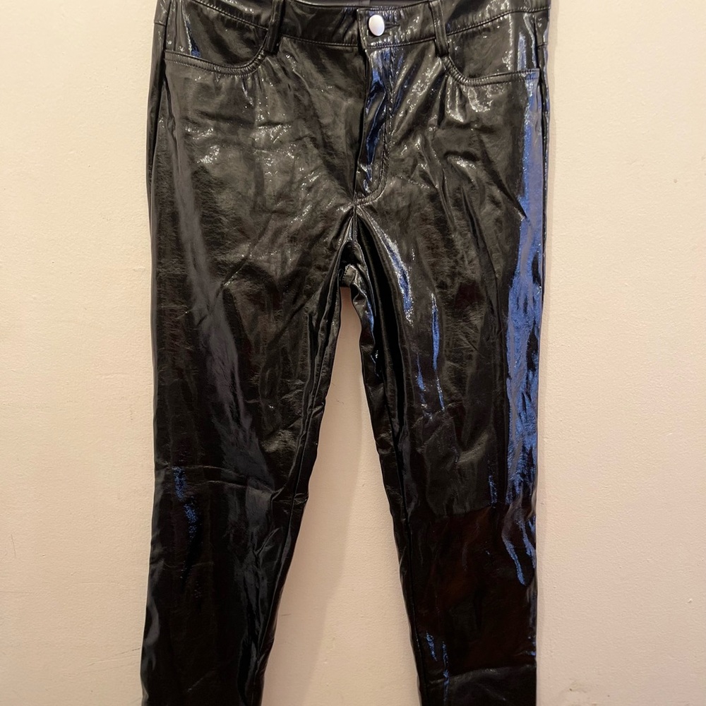 Zara Shiny Skinny Black Pant
